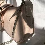 Frosted Shoulder Bag Chain Handbag PU Leather Vintage Ulzzang