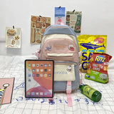 Cartoon Prints Women Backpack Nylon Travel Bag Large Capacity