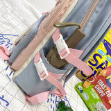 Cartoon Prints Women Backpack Nylon Travel Bag Large Capacity