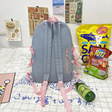 Cartoon Prints Women Backpack Nylon Travel Bag Large Capacity