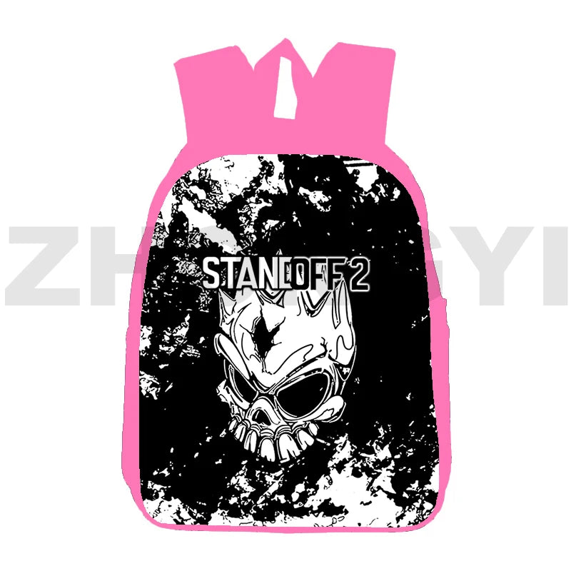 3D Female Laptop College Mochila Canvas School Bag
