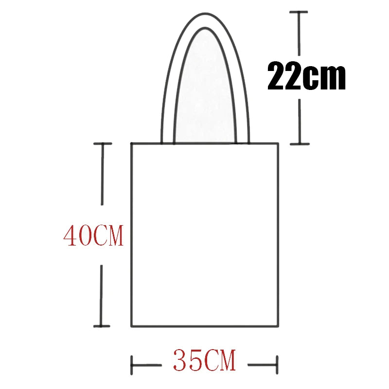 Funny Let it Gogh Canvas Women Shopping Bags Girl Shoulder Cloth Bags