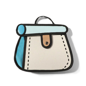 Funny 3D Printing Shoulder Bag for Women, Cartoon Crossbody Tote Bag