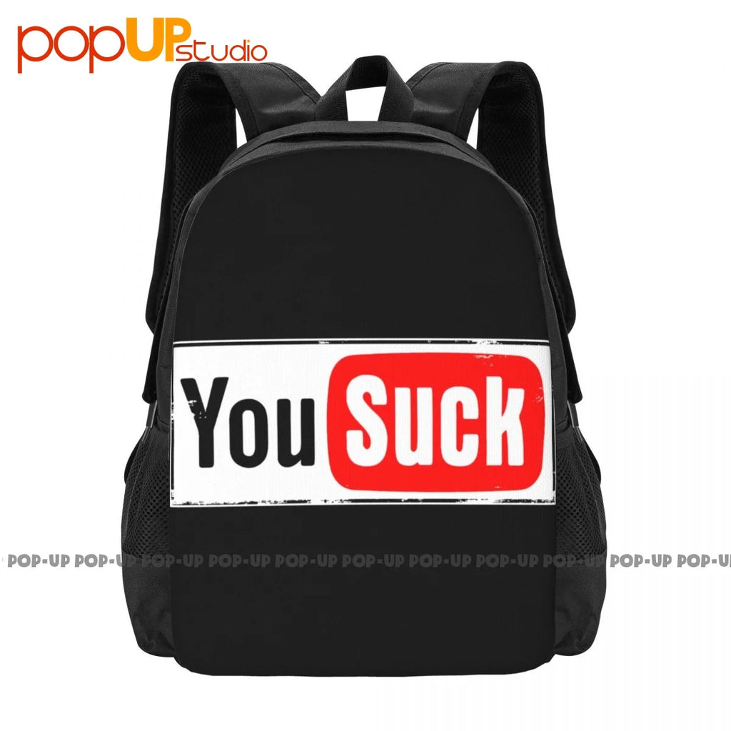 Funny You Suck YouTube Parody Backpack Large Capacity Schoolbag