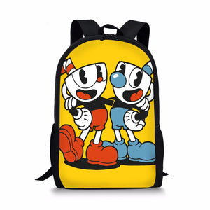 Funny Teacup Cartoon Teen Schoolbag Large Capacity