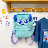 Furry Comfy Backpack Large Capacity Cartoon Parent Child Travel Rucksack