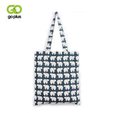 Cartoon Polar Bear Women Handbags Lady's Bag Single Shoulder Canvas Bag
