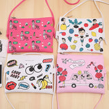 Cartoon Printed PU Leather Handbag for Women