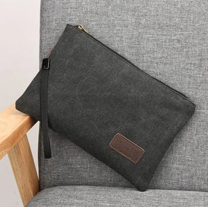 Canvas Men clutch bag Business Wallet Casual Purse Small Travel bags