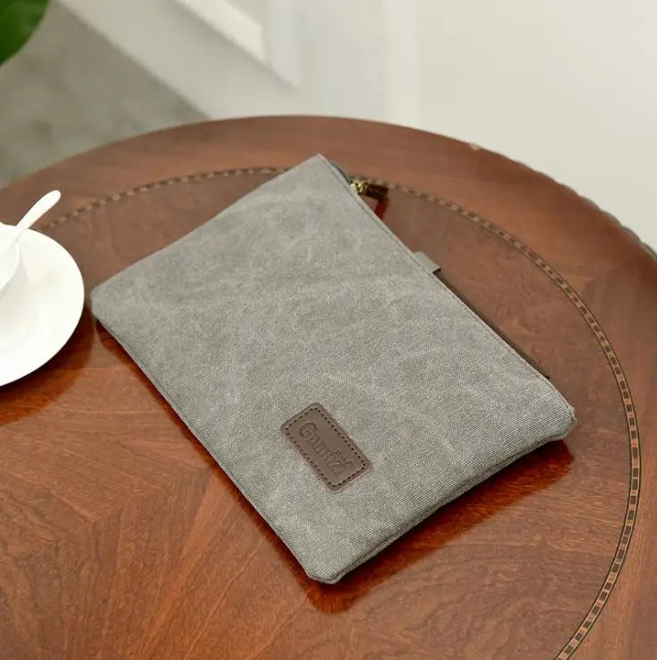 Canvas Men clutch bag Business Wallet Casual Purse Small Travel bags