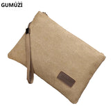Canvas Men clutch bag Business Wallet Casual Purse Small Travel bags