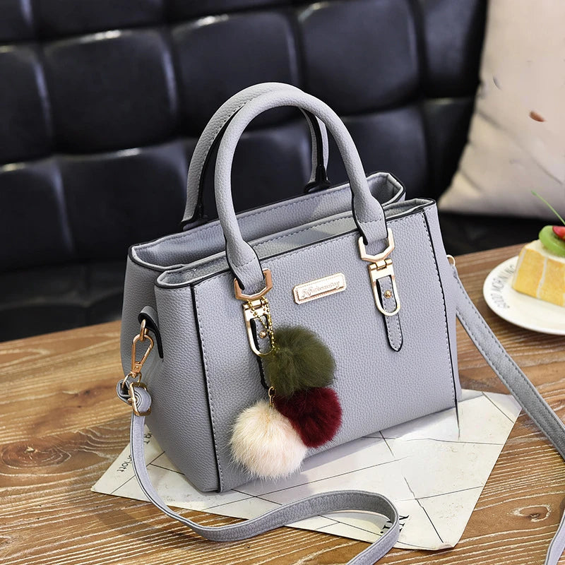 High Women Beading Pendant Handbag Embossed Shoulder Bag