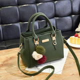 High Women Beading Pendant Handbag Embossed Shoulder Bag