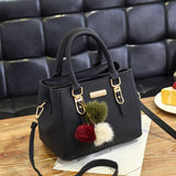 High Women Beading Pendant Handbag Embossed Shoulder Bag