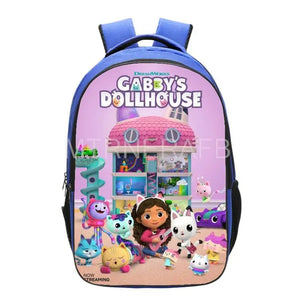 Gabby Dollhouse Cat Backpack for Primary Children - 16-Inch School Bag