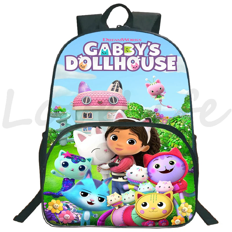 Gabby's Dollhouse Backpacks Cat Mochila for Kids