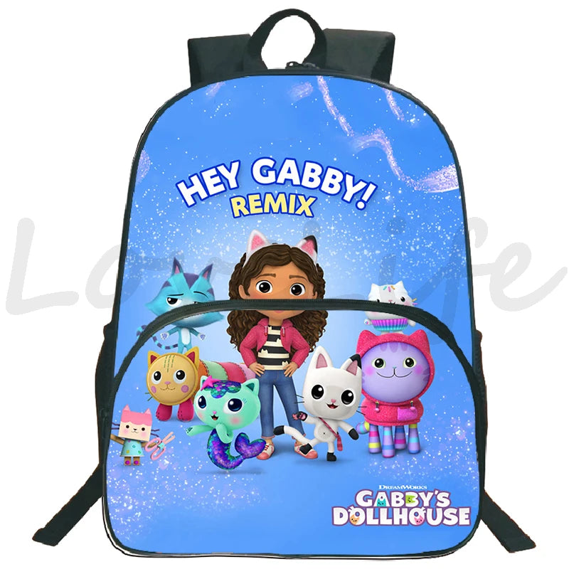 Gabby's Dollhouse Backpacks Cat Mochila for Kids
