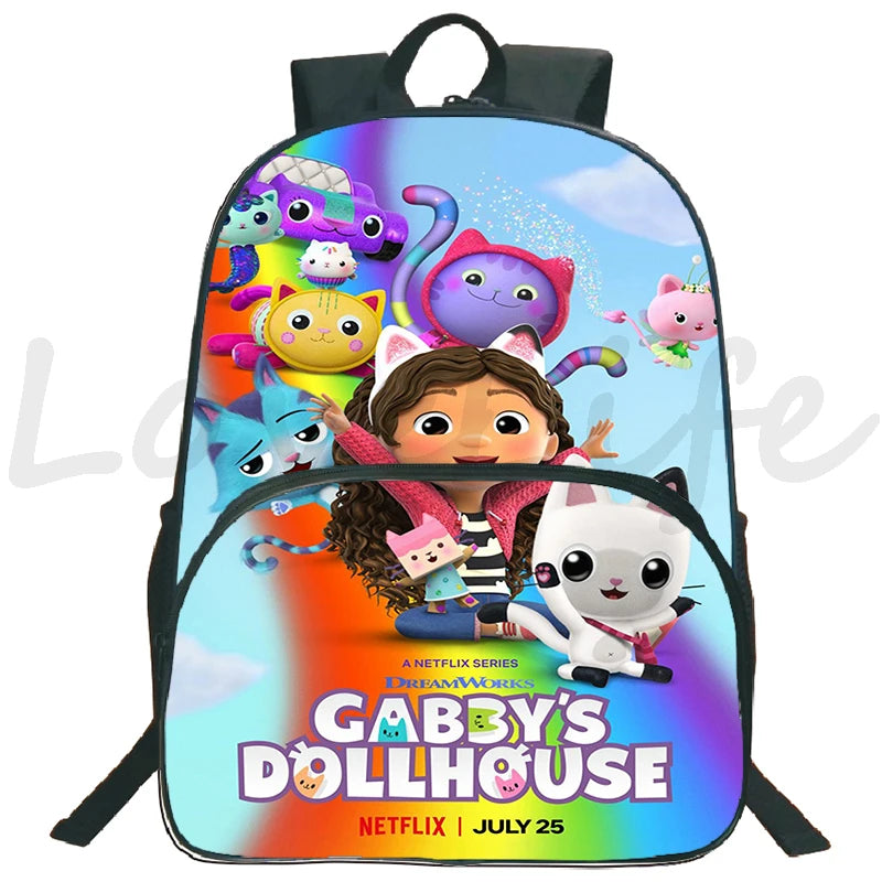 Gabby's Dollhouse Backpacks Cat Mochila for Kids