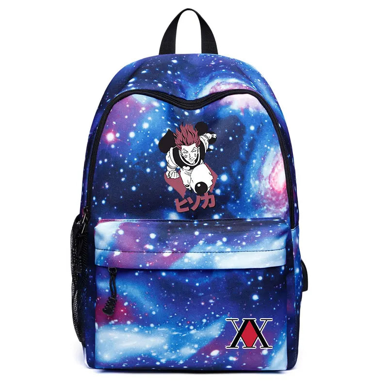 Galaxy Backpack Hunter X Hunter Printed Kids Backpack for Boys