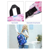 Galaxy Backpack School College USB Charging Port Teen Boys Girls Daypack