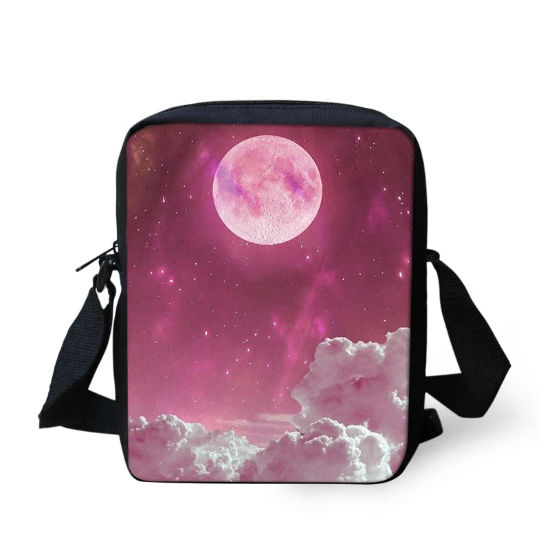 Galaxy Pattern Shoulder Messenger Bag for Boys