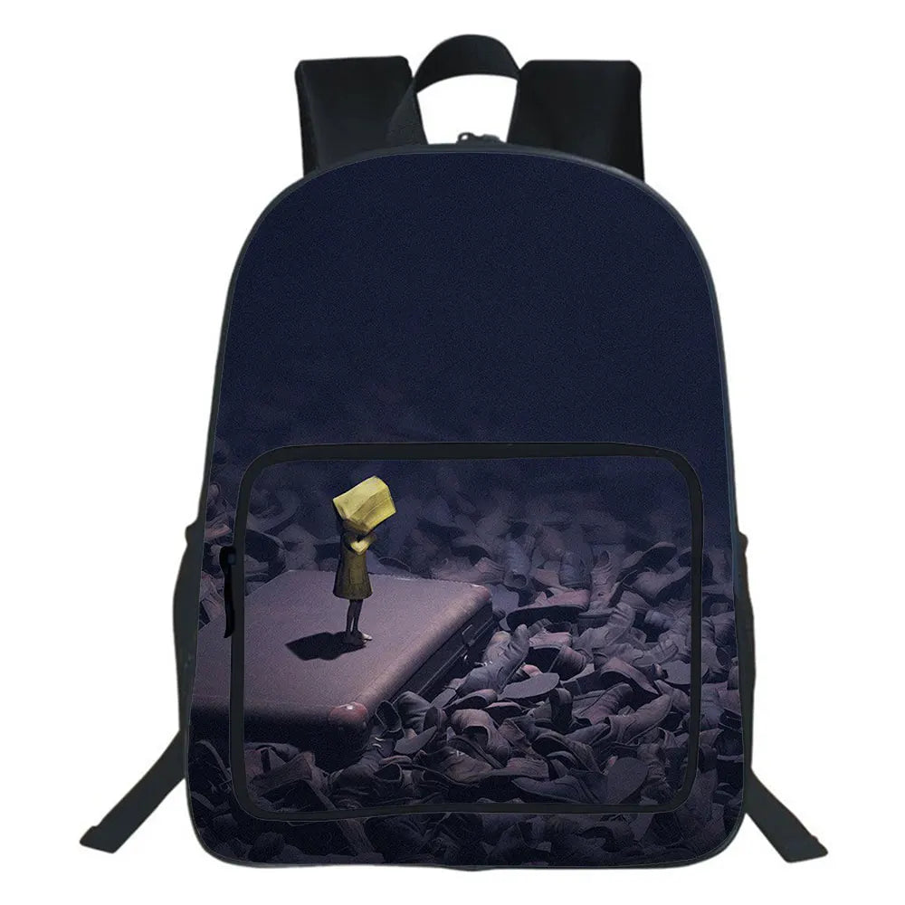 Little Nightmares Backpack Teen Double-layer School Bags High All-match School