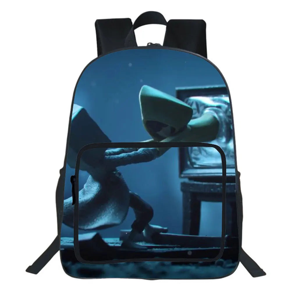 Little Nightmares Backpack Teen Double-layer School Bags High All-match School