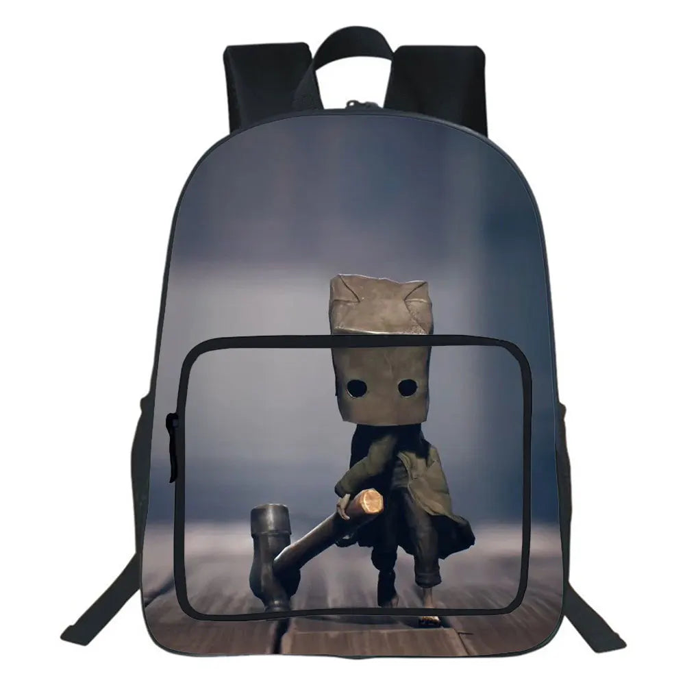 Little Nightmares Backpack Teen Double-layer School Bags High All-match School
