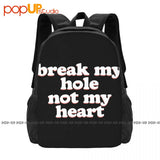 Gay Break Heart Hole Lgbt Pridegran Canaria Masc Fem Bottom Backpack