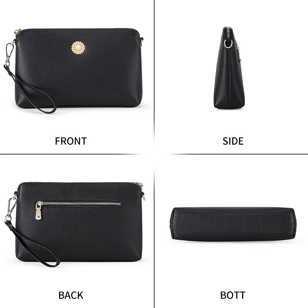 Leather Bag Women's Handbags Clutch Phone Bags Shoulder Bag Crossbody