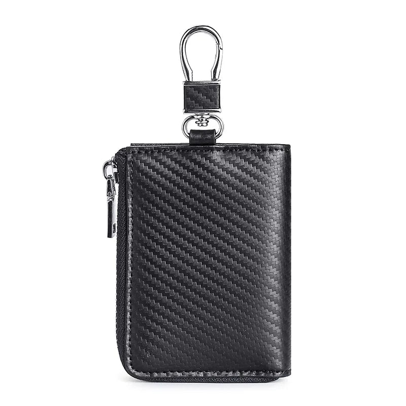 Leather Cowhide Key Bag Household Door Keychain Bag - Christmas Gift