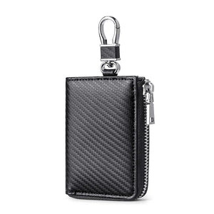 Leather Cowhide Key Bag Household Door Keychain Bag - Christmas Gift