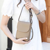 Leather Women's Casual Phone Bag Ladies Messenger Bag Small Shoulder Bag