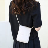 Leather Women's Casual Phone Bag Small Shoulder Bag Crossbody Bags