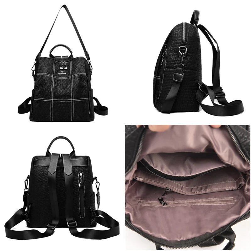 Stylish Anti-Theft Backpack for Women Large Capacity Travel Bag