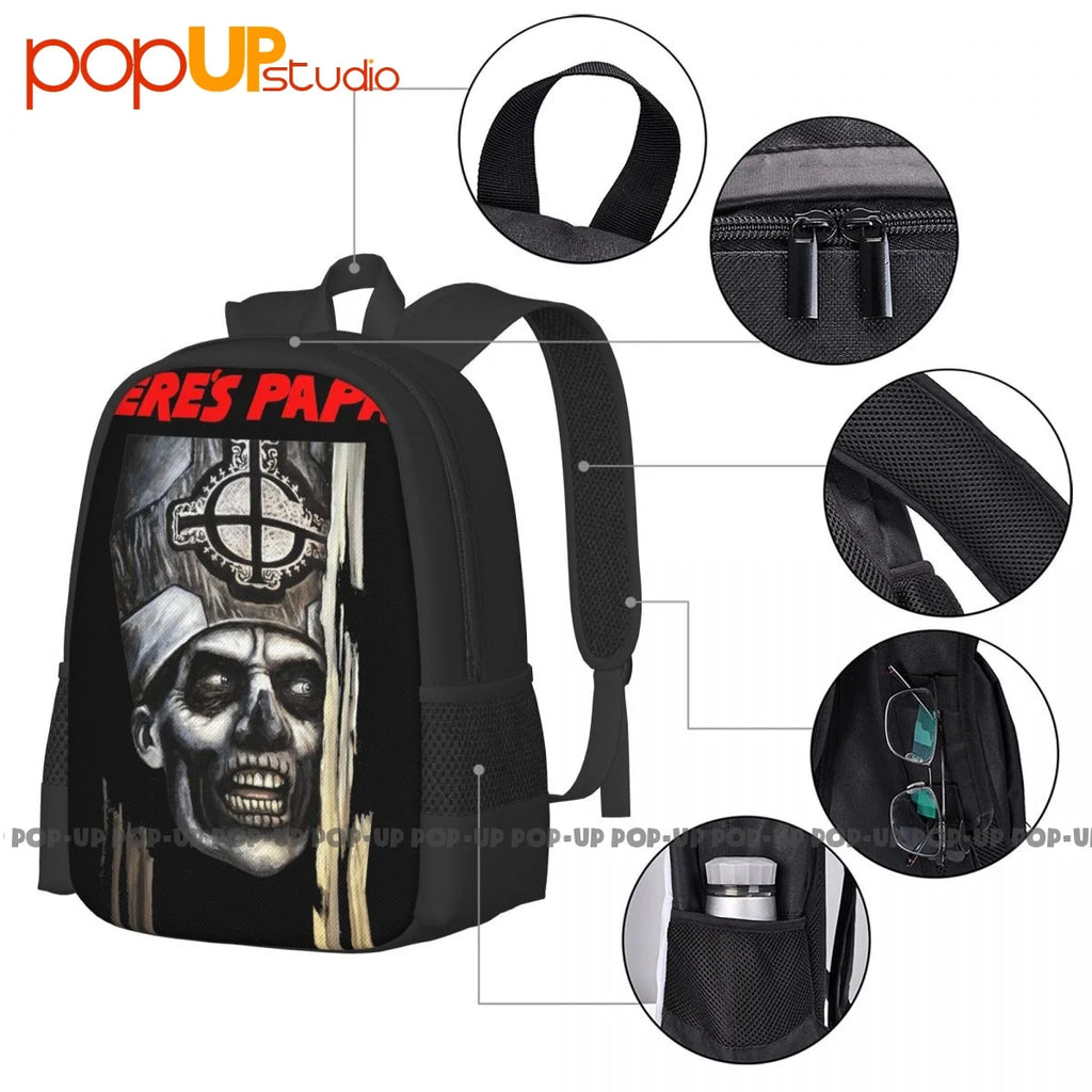 Ghost Papa BC Metal Rock Band Backpack Gym Bag