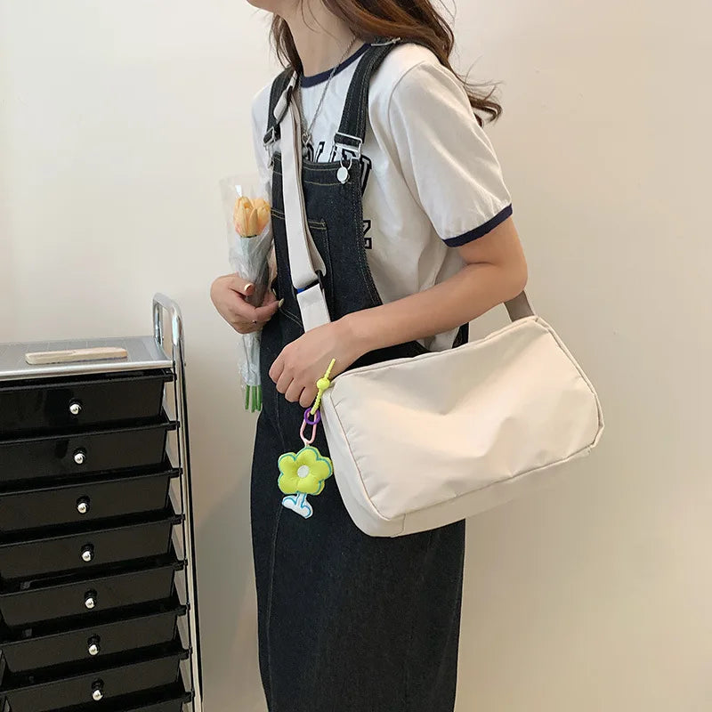 Girl Handbag Canvas Teenager Shoulder Bags Casual School Crossbody Satchel