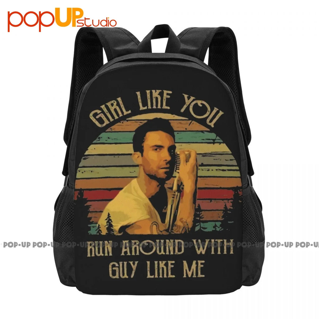 Girl Like You Run Around With Guy Like You Backpack Large Capacity