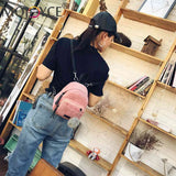 Girl Small Mini Backpack Winter Velvet School Shoulder Bag