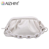 Women's PU Leather Chain Cloud Shoulder Messenger Bag