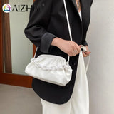 Women's PU Leather Chain Cloud Shoulder Messenger Bag