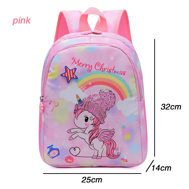 Girls Unicorn Rainbow Kids Backpack Cartoon School Bag Waterproof