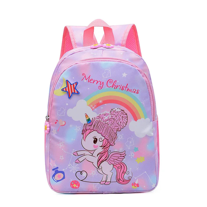 Girls Unicorn Rainbow Kids Backpack Cartoon School Bag Waterproof