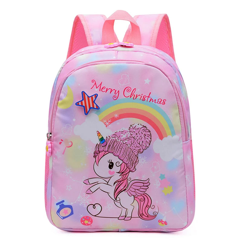 Girls Unicorn Rainbow Kids Backpack Cartoon School Bag Waterproof