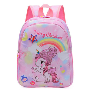 Girls Unicorn Rainbow Kids Backpack Cartoon School Bag Waterproof