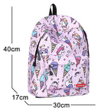 Unicorn School Backpack Orthopedic Kids Bag for Girls