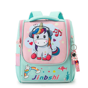 Unicorn Backpack with Reflective Strip for Girls