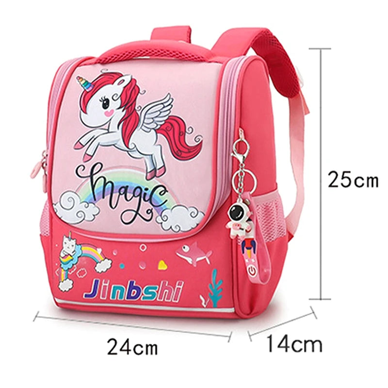 Unicorn Backpack with Reflective Strip for Girls