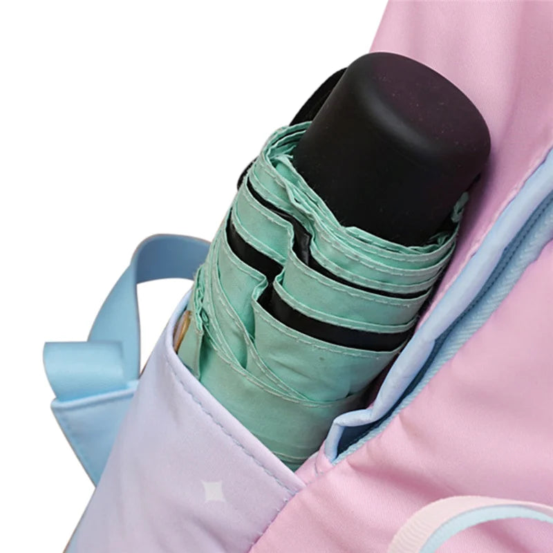 Gradient School Backpack Lightweight Bookbag for Girls