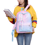 Gradient School Backpack Lightweight Bookbag for Girls